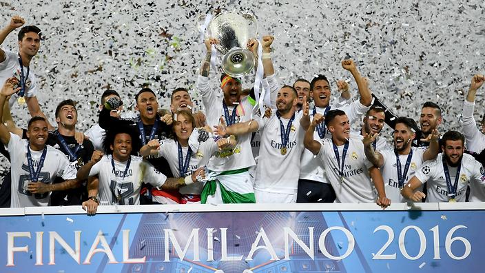 Image result for real madrid winning champions league 2016
